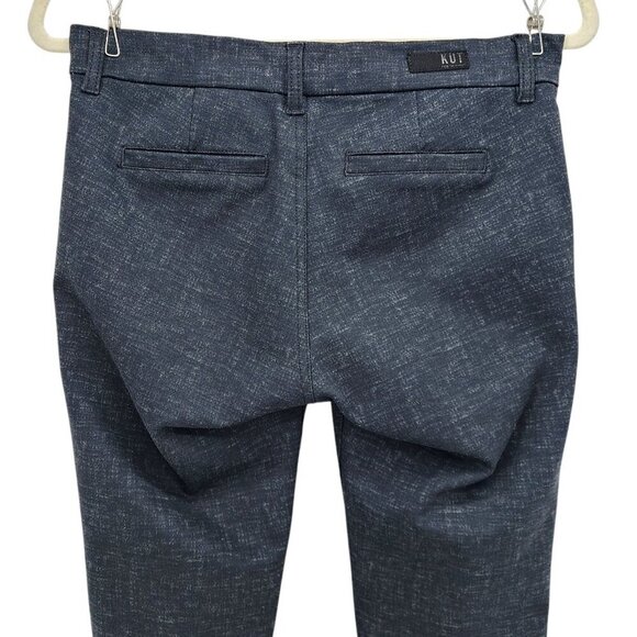 Kut From The Kloth Skinny Abstract Plaid Gray Pants Womens 4 - Picture 4 of 7